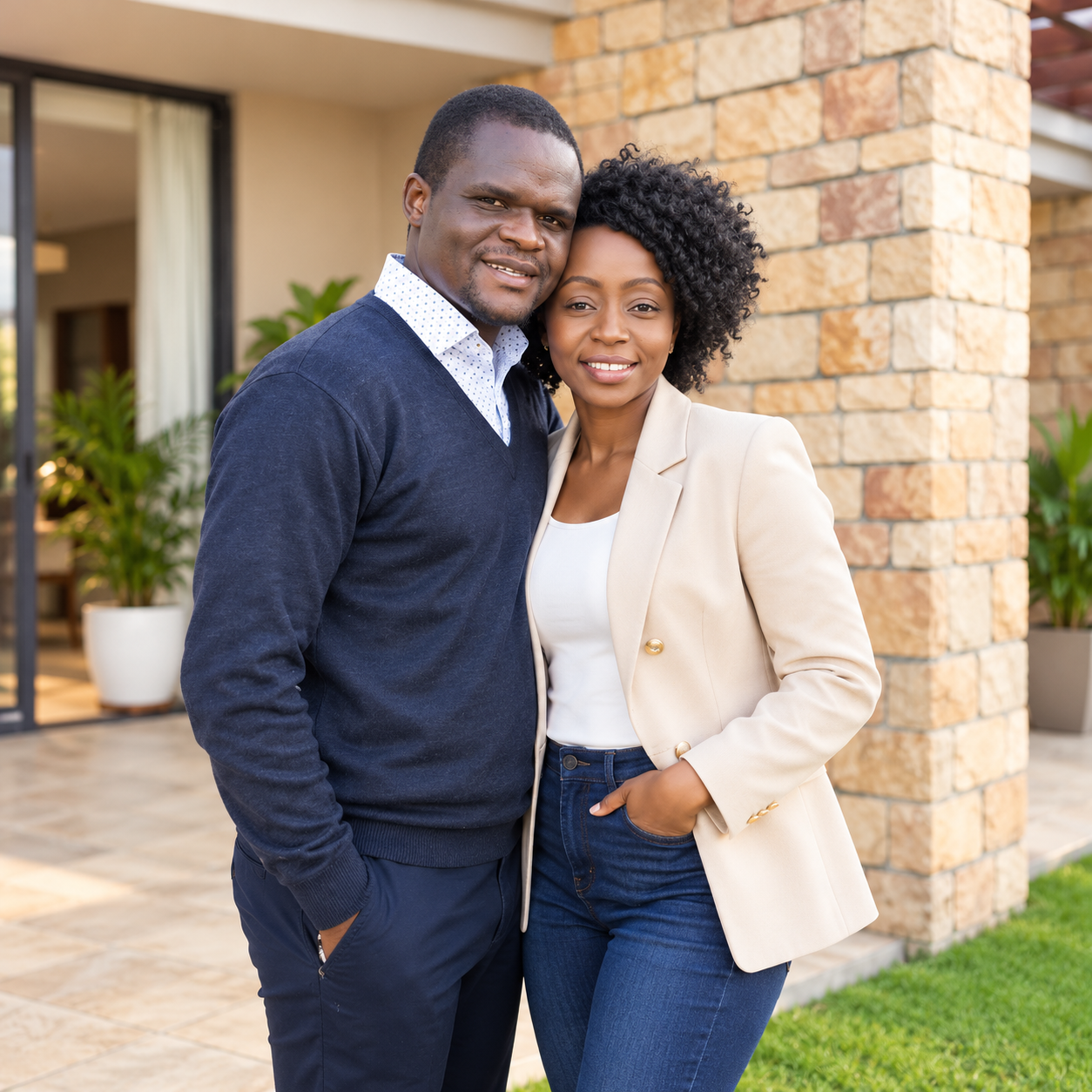 Wamboi and her husband, sharing a chapter of her personal story